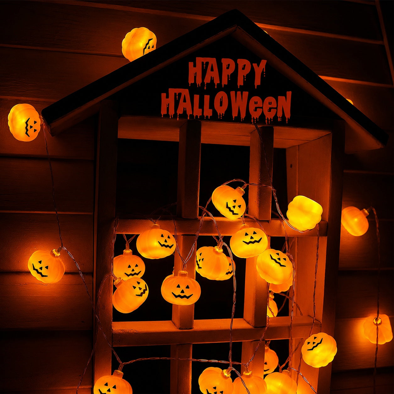 Halloween Pumpkin LED String Lights