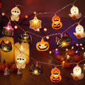 JOYIN Halloween Ghost & Pumpkin String Lights (30 LED, 19.7 ft)
