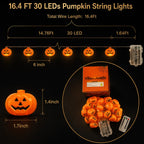 Halloween Pumpkin LED String Lights